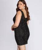 Plus Allegra Studded Cocktail Dress provides gorgeous formal dress style to feel beautiful for Homecoming 2023, Bridesmaids, Wedding Guests, Winter Formal Dance, Military Balls, and Prom.