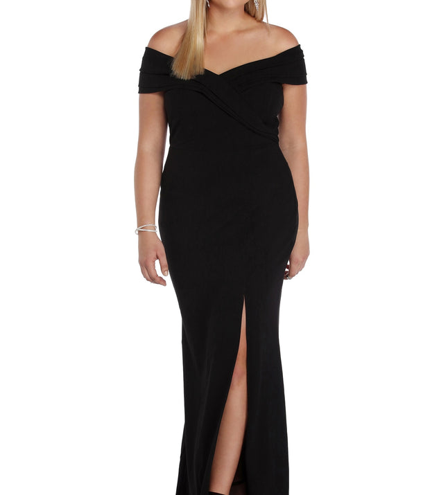 Plus Dianna Evening Wrap Dress | Windsor Plus Dianna Evening Wrap Dress | Windsor