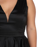 Plus Selena Taffeta High Low Dress provides gorgeous formal dress style to feel beautiful for Homecoming 2023, Bridesmaids, Wedding Guests, Winter Formal Dance, Military Balls, and Prom.