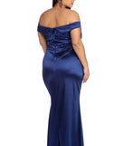 Plus Charlotte Formal Satin Dress provides gorgeous formal dress style to feel beautiful for Homecoming 2023, Bridesmaids, Wedding Guests, Winter Formal Dance, Military Balls, and Prom.