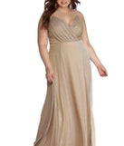 Plus Corinne Sparkle Lurex Dress is a stunning choice for a bridesmaid dress or maid of honor dress, and to feel beautiful at Homecoming 2023, fall or winter weddings, formals, & military balls!