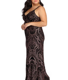 Plus Roseanna Formal Glitter Dress provides gorgeous formal dress style to feel beautiful for Homecoming 2023, Bridesmaids, Wedding Guests, Winter Formal Dance, Military Balls, and Prom.