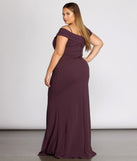 Plus Aurora Formal High Slit Mermaid Dress provides gorgeous formal dress style to feel beautiful for Homecoming 2023, Bridesmaids, Wedding Guests, Winter Formal Dance, Military Balls, and Prom.