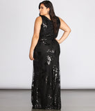 Plus Nima Floral Sequin Dress provides gorgeous formal dress style to feel beautiful for Homecoming 2023, Bridesmaids, Wedding Guests, Winter Formal Dance, Military Balls, and Prom.