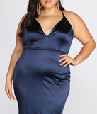 Plus Elin Satin Evening Dress is a stunning choice for a bridesmaid dress or maid of honor dress, and to feel beautiful at Homecoming 2023, fall or winter weddings, formals, & military balls!