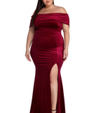 Plus Lilianna Formal Velvet Dress provides gorgeous formal dress style to feel beautiful for Homecoming 2023, Bridesmaids, Wedding Guests, Winter Formal Dance, Military Balls, and Prom.