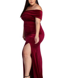 Plus Lilianna Formal Velvet Dress provides gorgeous formal dress style to feel beautiful for Homecoming 2023, Bridesmaids, Wedding Guests, Winter Formal Dance, Military Balls, and Prom.