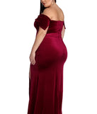Plus Lilianna Formal Velvet Dress provides gorgeous formal dress style to feel beautiful for Homecoming 2023, Bridesmaids, Wedding Guests, Winter Formal Dance, Military Balls, and Prom.