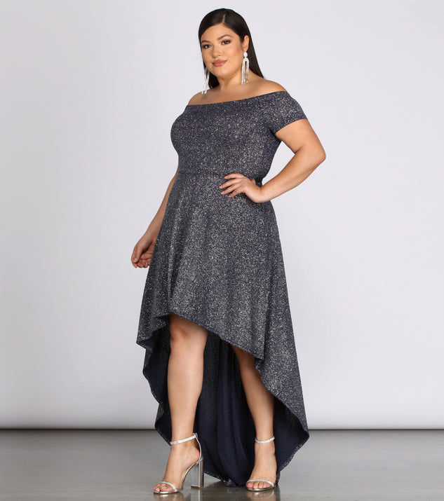 penelope glitter formal high low dress Penelope | White Embellished High Neck Mini Dress