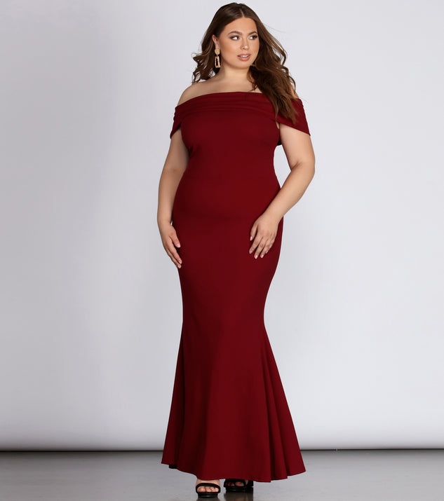Plus Maddison Sleeveless Mermaid Dress | Windsor