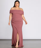 Plus Monica Formal Wrap Ruched Dress provides gorgeous formal dress style to feel beautiful for Homecoming 2023, Bridesmaids, Wedding Guests, Winter Formal Dance, Military Balls, and Prom.