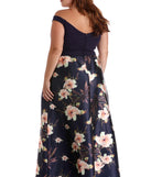 Plus Estella Stargazer Lily Gown provides gorgeous formal dress style to feel beautiful for Homecoming 2023, Bridesmaids, Wedding Guests, Winter Formal Dance, Military Balls, and Prom.