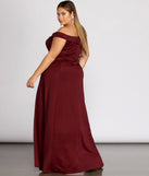 Plus Lucy Formal High Slit Dress is a stunning choice for a bridesmaid dress or maid of honor dress, and to feel beautiful at Homecoming 2023, fall or winter weddings, formals, & military balls!