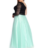 Plus Victoria Two Piece Lace Dress provides gorgeous formal dress style to feel beautiful for Homecoming 2023, Bridesmaids, Wedding Guests, Winter Formal Dance, Military Balls, and Prom.