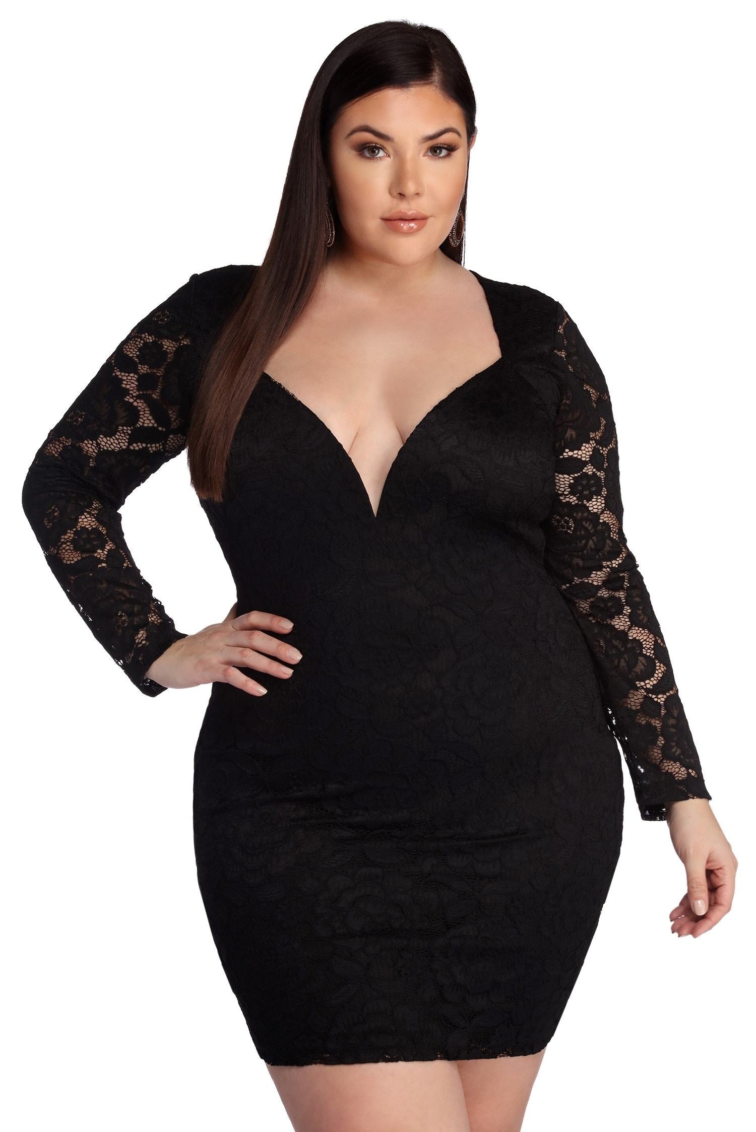 Plus Laced With Curves Dress | Windsor