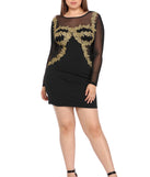 Plus Mesh Applique Bodycon for 2022 festival outfits, festival dress, outfits for raves, concert outfits, and/or club outfits