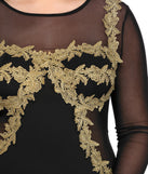 Plus Mesh Applique Bodycon for 2022 festival outfits, festival dress, outfits for raves, concert outfits, and/or club outfits