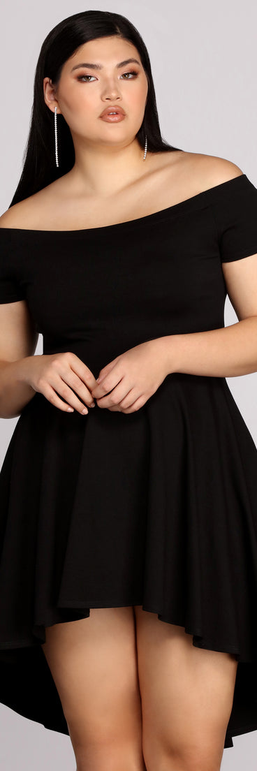 Plus All The Rage Skater Dress creates the perfect summer wedding guest dress or cocktail party dresss with stylish details in the latest trends for 2023!