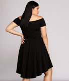 Plus All The Rage Skater Dress creates the perfect summer wedding guest dress or cocktail party dresss with stylish details in the latest trends for 2023!