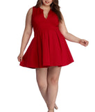Plus Pretty And Pleated Skater Dress creates the perfect spring wedding guest dress or cocktail attire with stylish details in the latest trends for 2023!