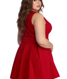 Plus Pretty And Pleated Skater Dress creates the perfect spring wedding guest dress or cocktail attire with stylish details in the latest trends for 2023!