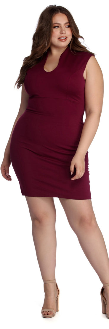 Plus Classic Midi Dress