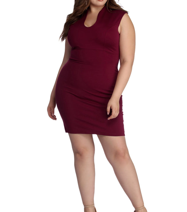Plus Classic Midi Dress