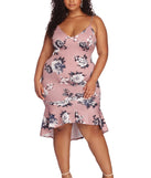 Plus Flow With Floral Midi Dress creates the perfect spring wedding guest dress or cocktail attire with stylish details in the latest trends for 2023!