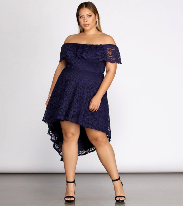 Plus Add Some Flair Skater Dress is a stunning choice for a bridesmaid dress or maid of honor dress, and to feel beautiful at Homecoming 2023, fall or winter weddings, formals, & military balls!