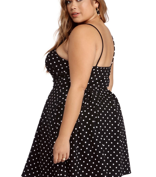 Plus Polka Dot Skater Dress
