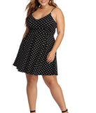 Plus Polka Dot Skater Dress