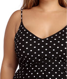 Plus Polka Dot Skater Dress