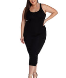 Plus Basic Essentials Midi Dress