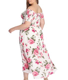 Plus Flowy Floral Maxi Dress