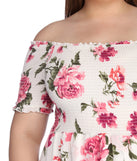 Plus Flowy Floral Maxi Dress