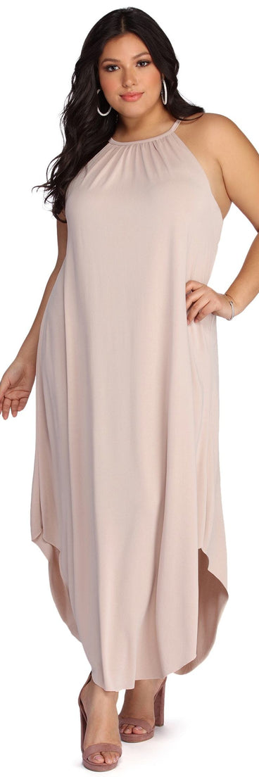 Plus Casual In Knit Maxi Dress for 2022 festival outfits, festival dress, outfits for raves, concert outfits, and/or club outfits