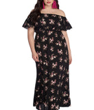 Plus Floral Fiesta Maxi Dress creates the perfect spring wedding guest dress or cocktail attire with stylish details in the latest trends for 2023!
