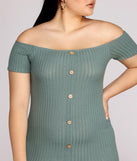 Plus Thrill Of Knit Ribbed Dress