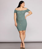 Plus Thrill Of Knit Ribbed Dress