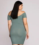 Plus Thrill Of Knit Ribbed Dress