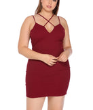 Plus Sweetheart Cross Bodycon