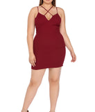 Plus Sweetheart Cross Bodycon