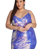 Plus Sequin Glam Mini Dress