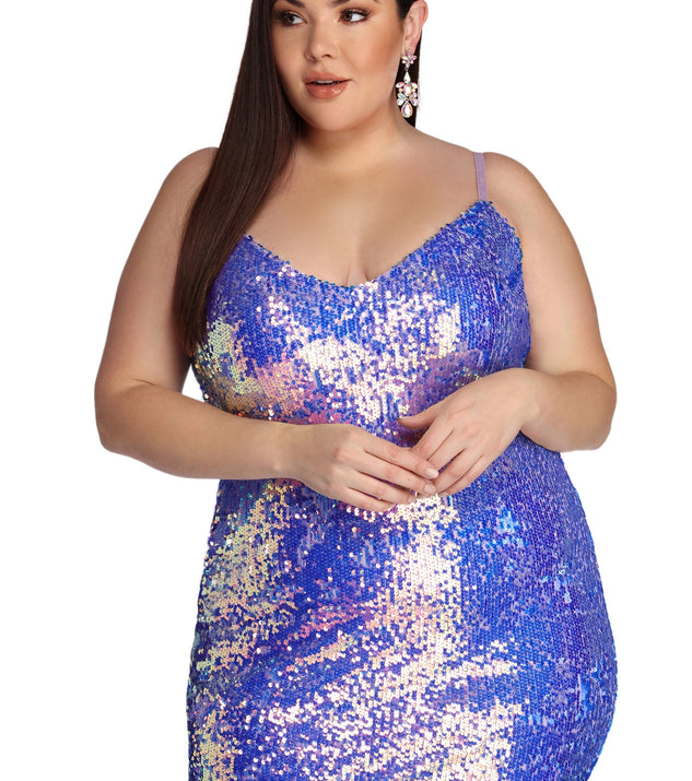 Plus Sequin Glam Mini Dress